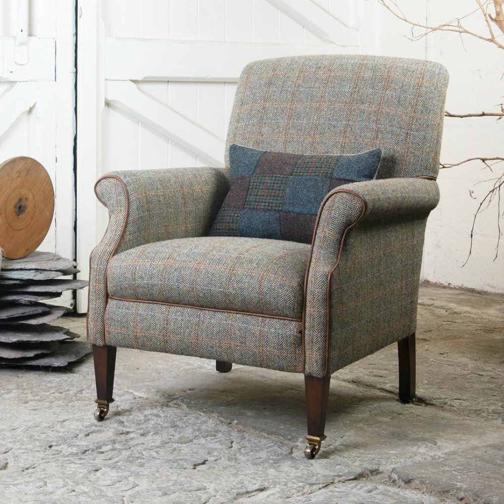 Grey 2025 tweed armchair